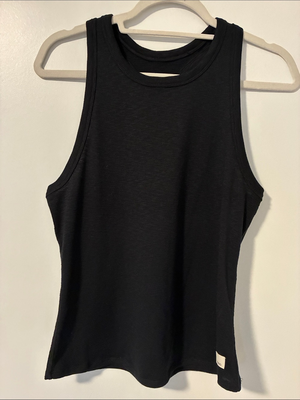 Vuori Sunrise High Neck Ribbed Tank Top - Black - Picture 2 of 10